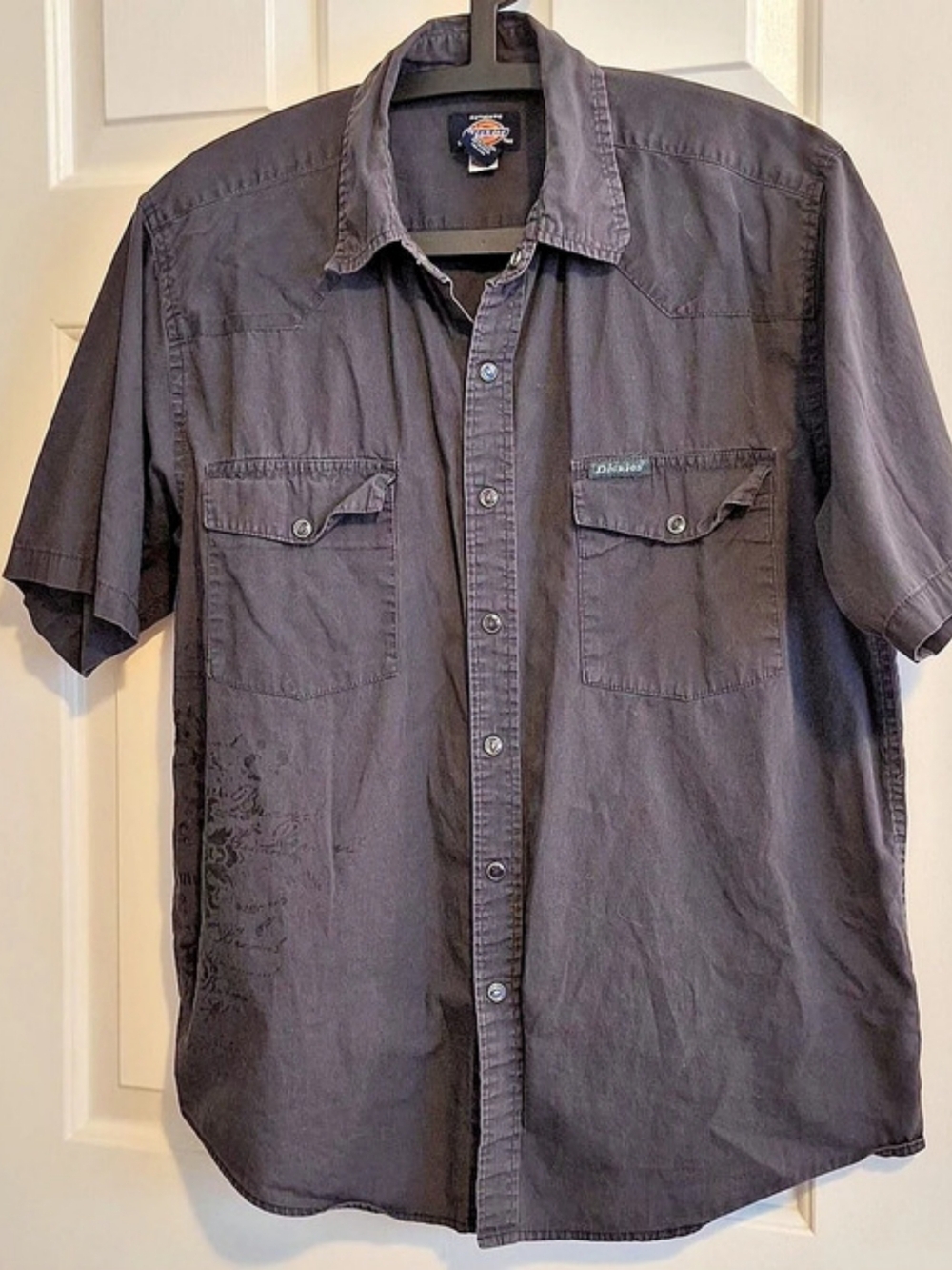 Dickies Men's Cotton Short Sleeve Shirt Size Large